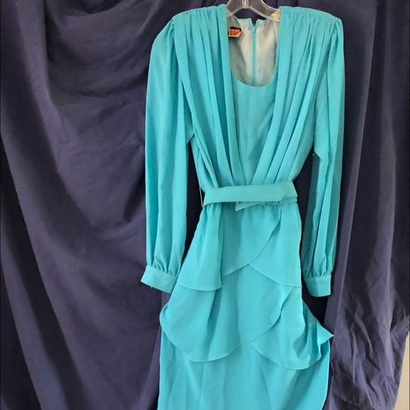 Vintage Chiffon Formal Dress - Picture 1 of 4